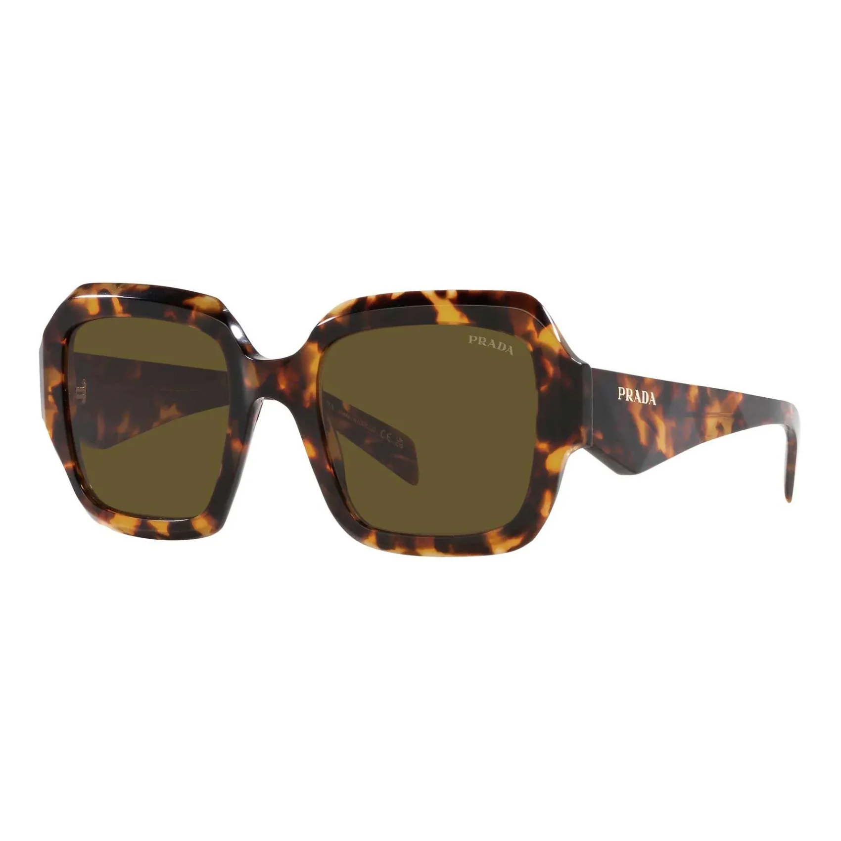 Prada Women's Square Sunglasses, Brown Gradient - Image 2
