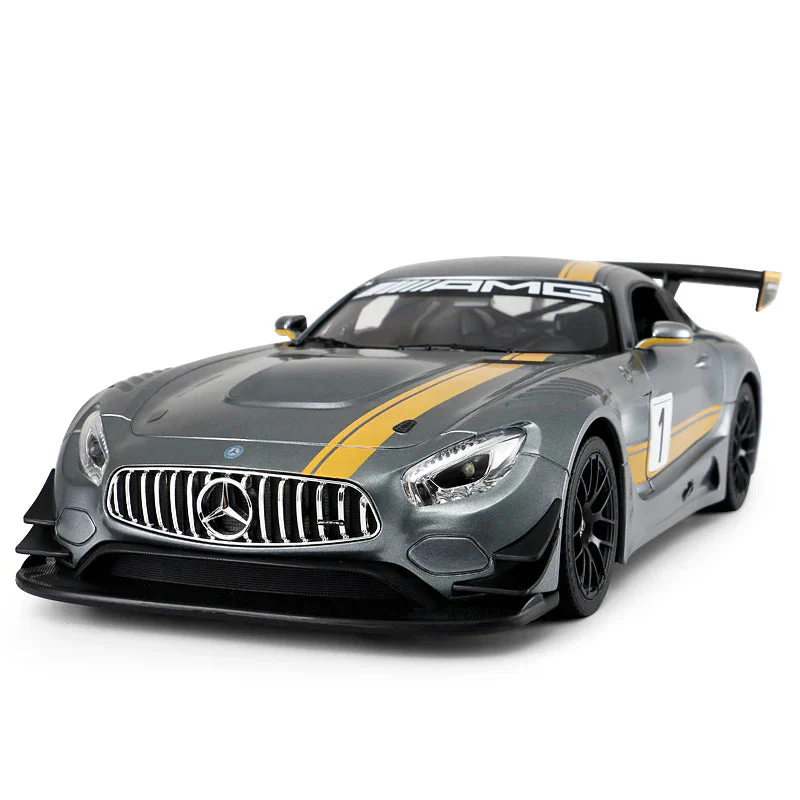 Rastar 1:14 Scale Mercedes Benz Amg Gt3 Remote Control Car - Gray - Image 2