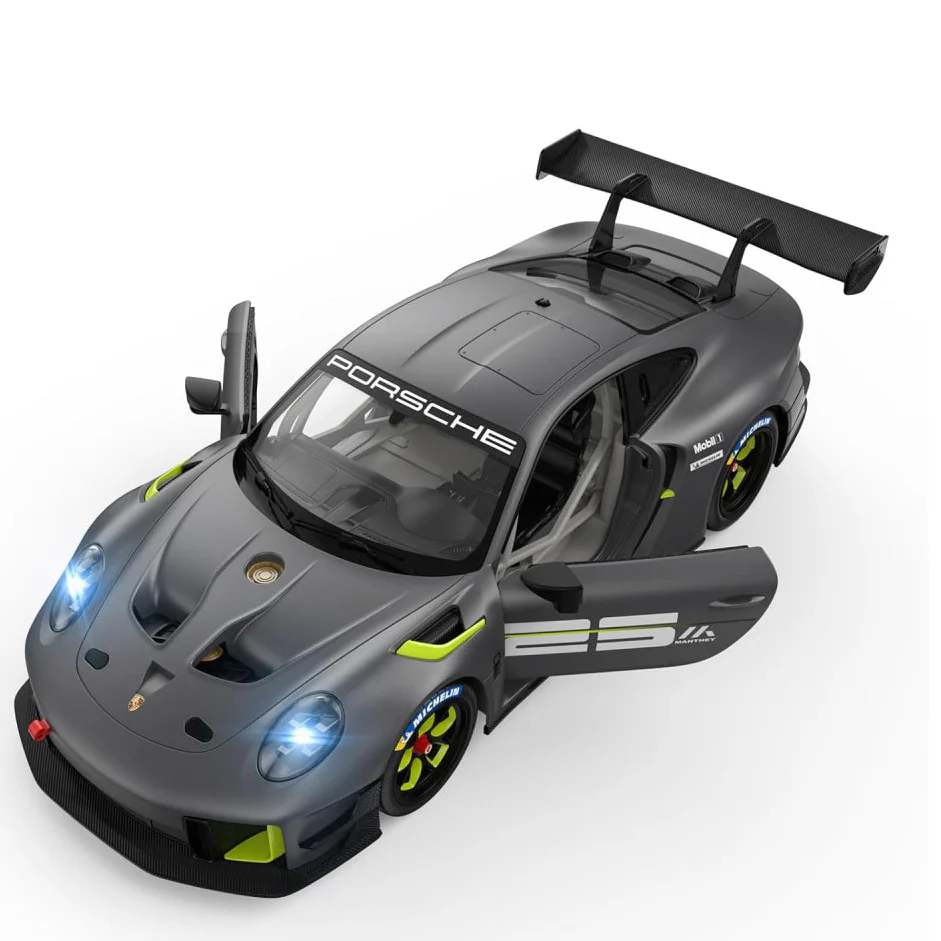 Rastar 1:14 Scale Porsche 911 GT2 RS Remote Control Car - Gray - Image 2