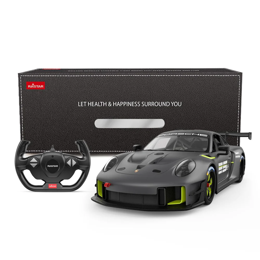 Rastar 1:14 Scale Porsche 911 GT2 RS Remote Control Car - Gray - Image 4