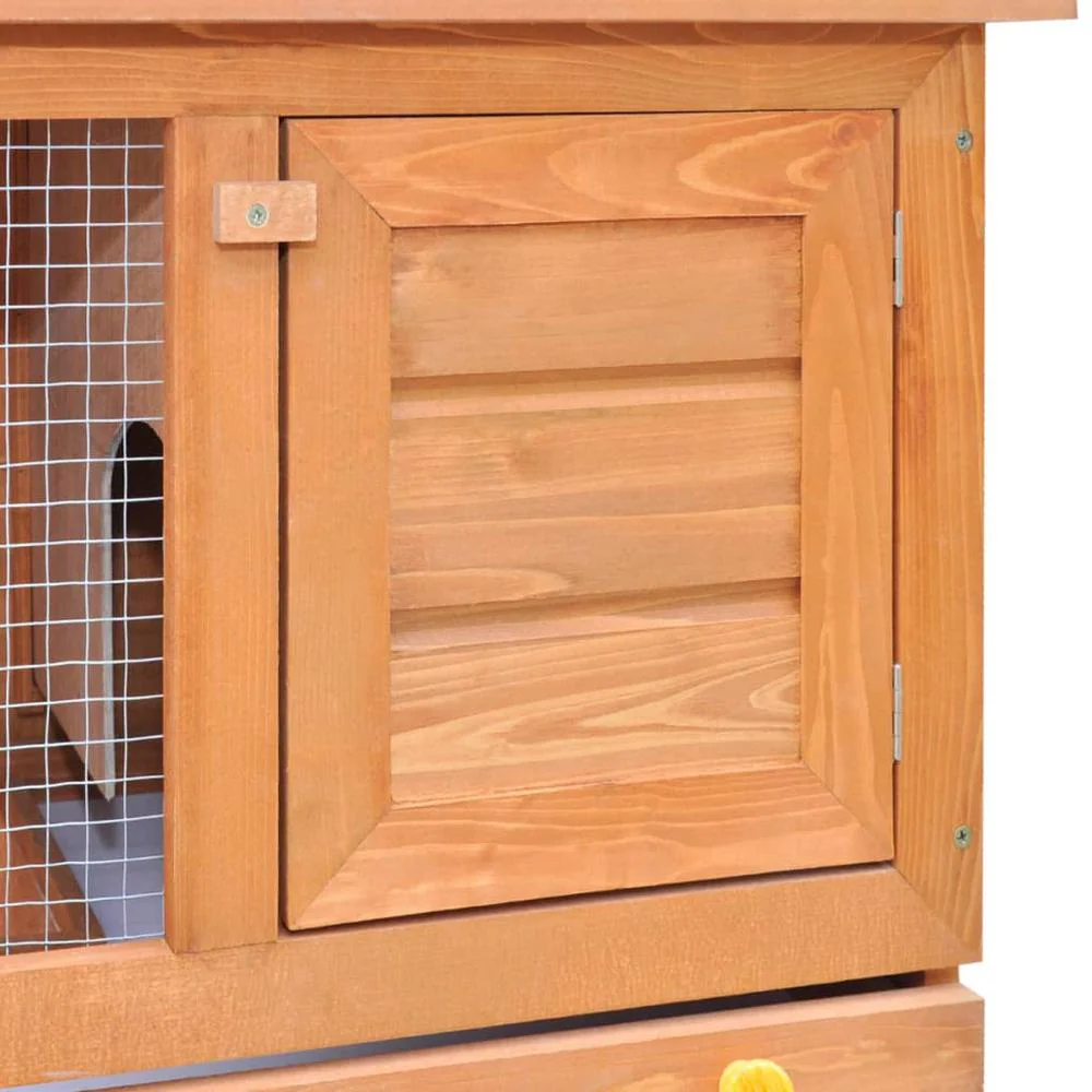 Rabbit Hutch Wooden Solid pine wood Large Height-Adjustable - Image 3