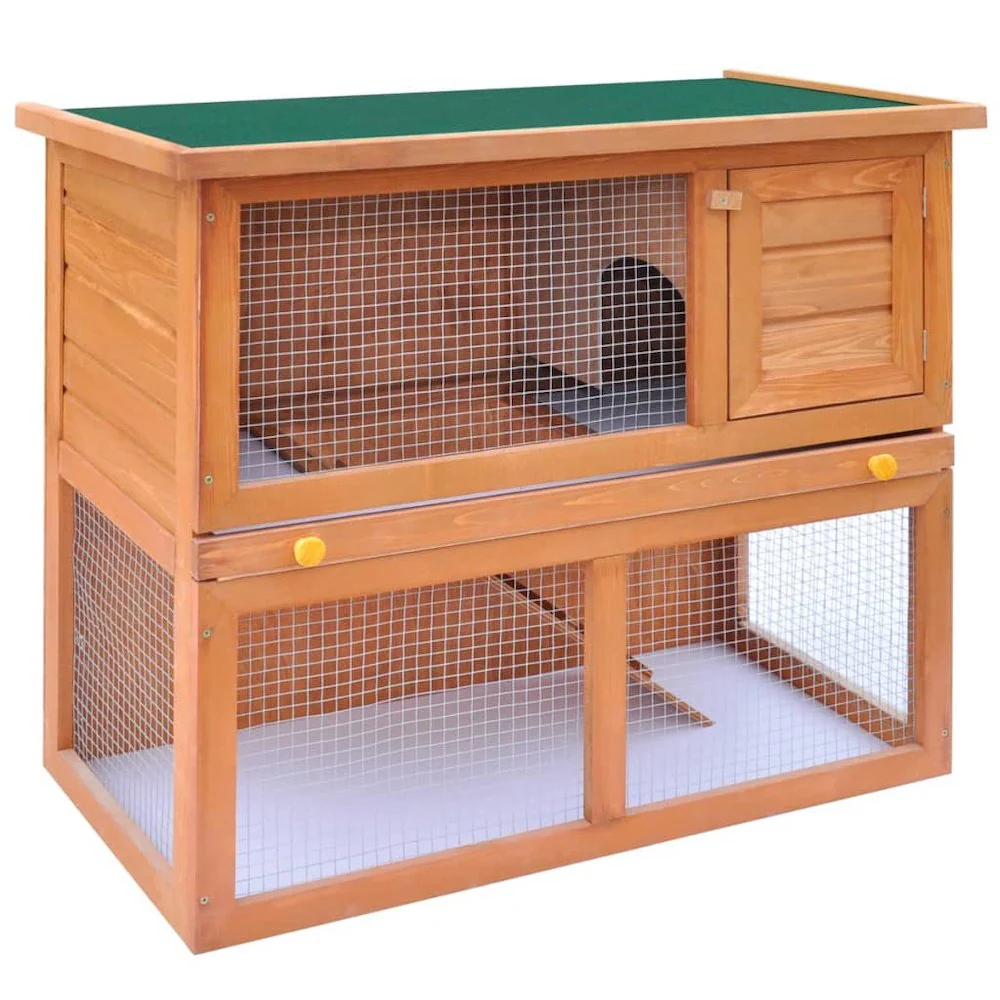 Rabbit Hutch Wooden Solid pine wood Large Height-Adjustable - Image 7