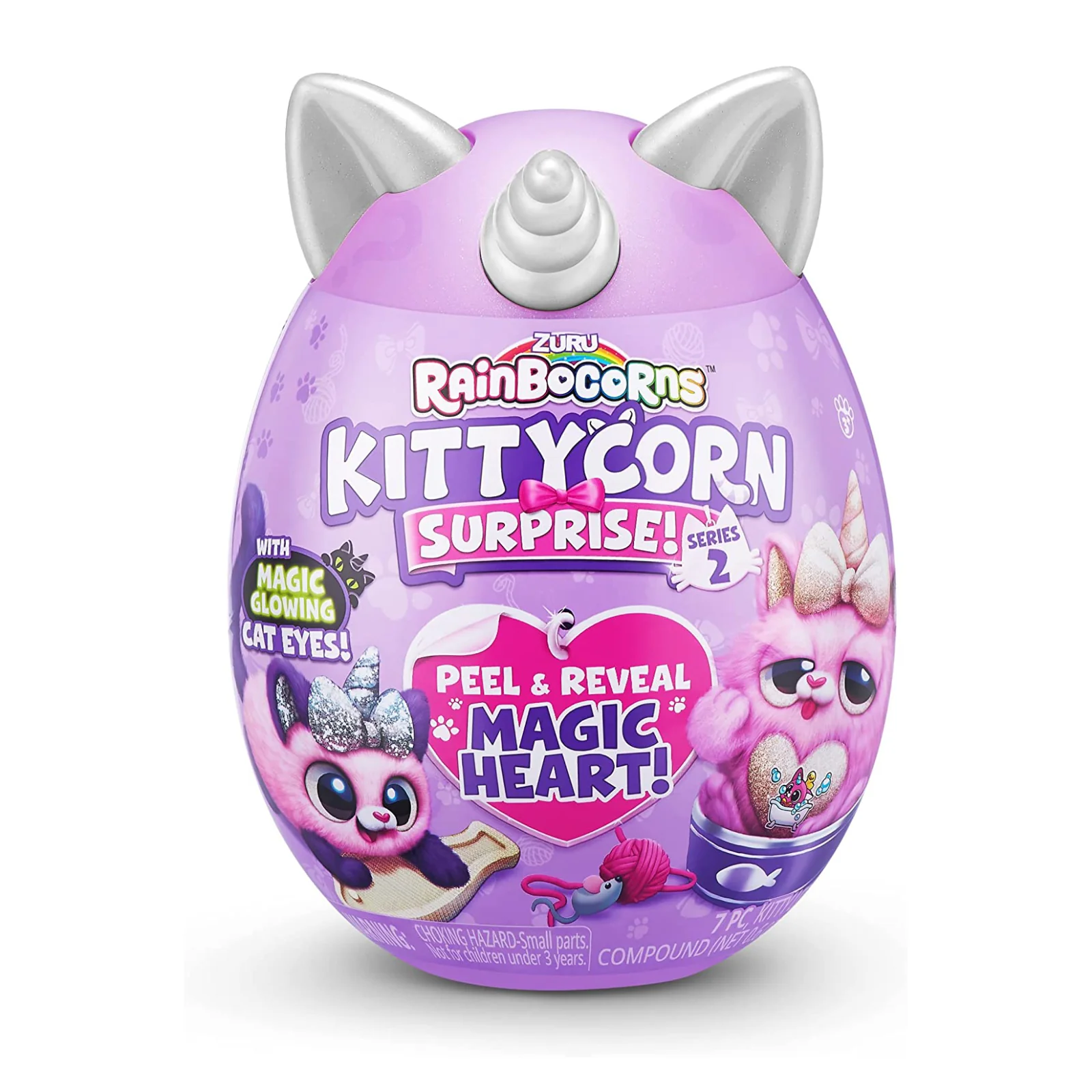 Rainbocorns Kittycorn Surprise Series 7 Calico Cat Ultra Soft Plush - Image 3