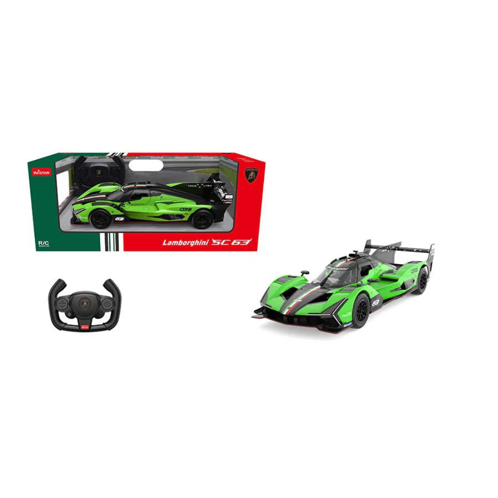 Rastar 1:14 Lamborghini SC63 Remote Control Car - Green - Image 2