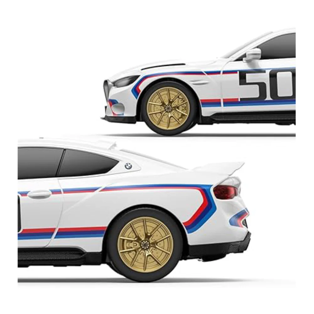 Rastar 1:24 BMW 3.0 CSL Remote Control Car - White - Image 3