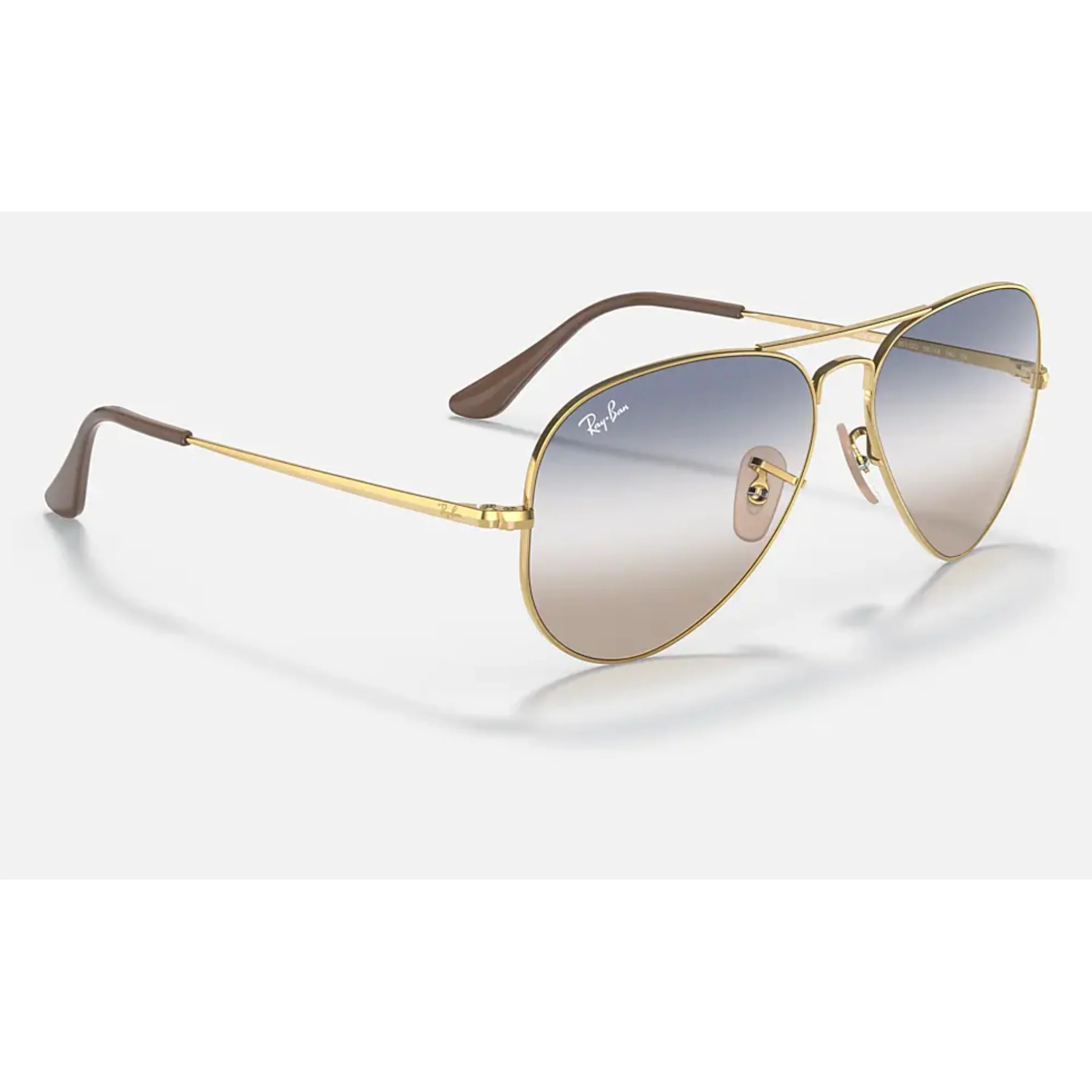 Ray Ban Aviator Metal II Arista Clear Gradient Blu - Image 3