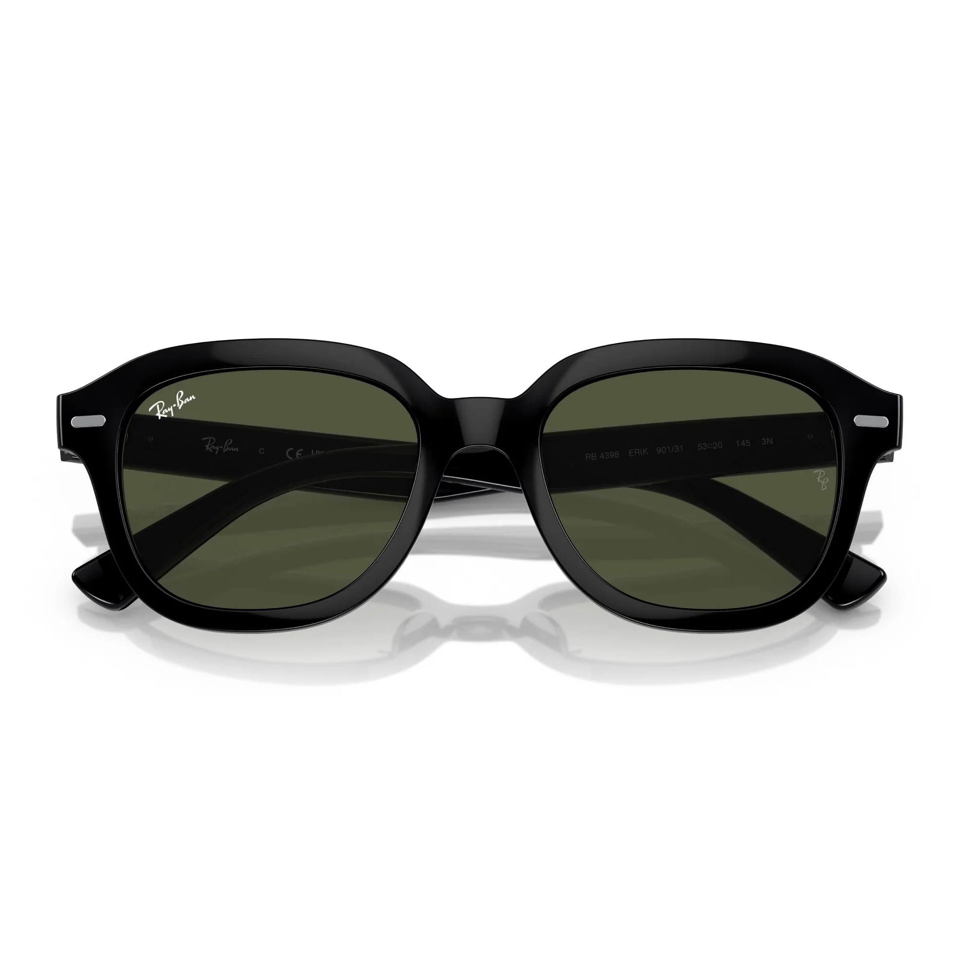Ray-Ban Erik Unisex RB4398 Square Classic Sunglasses - Image 2