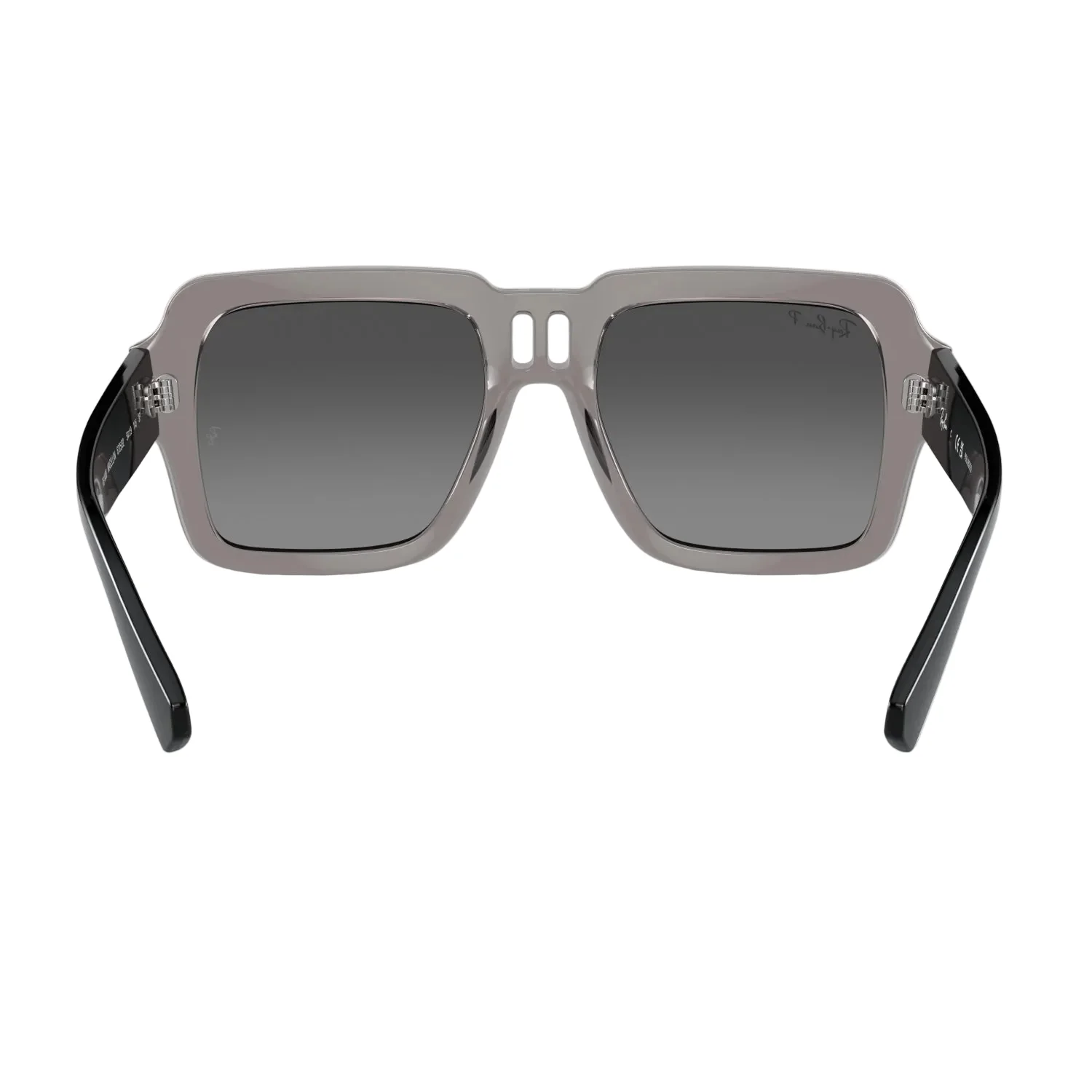 Ray-Ban Magellan Unisex RB4408 Square Gradient Sunglasses - Polished Transparent Gray/Silver/Gray - Image 6