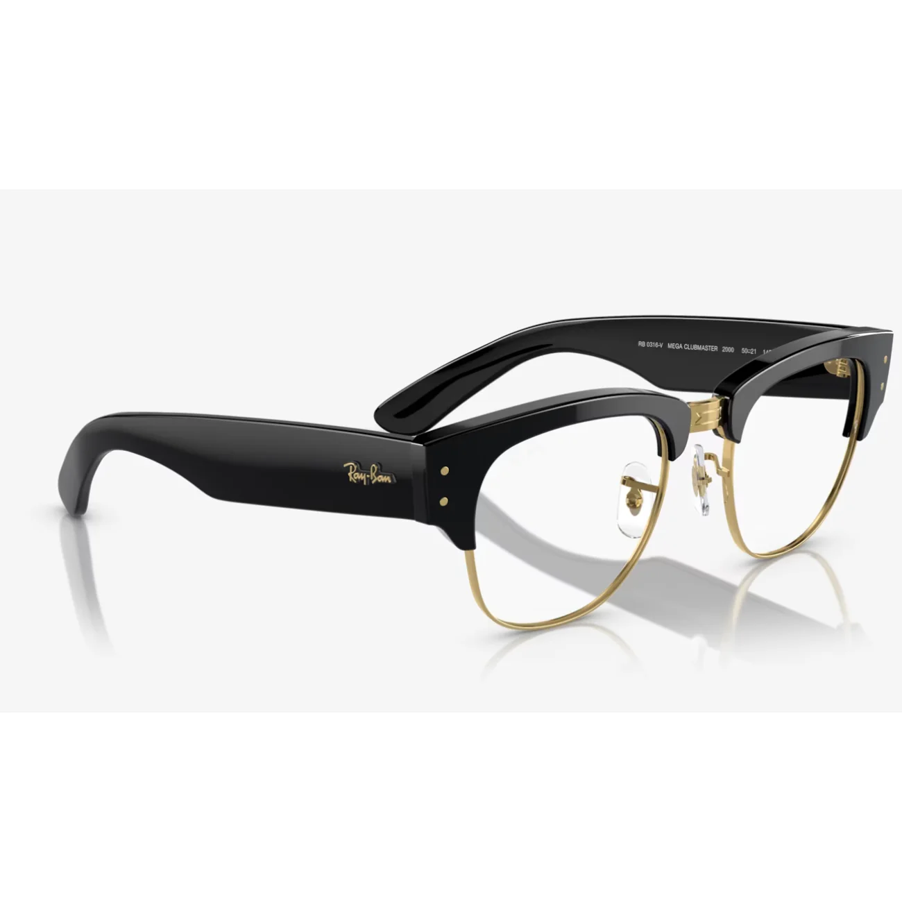 Ray-Ban Mega Clubmaster Unisex RB0316V Square Eyeglasses - Image 4