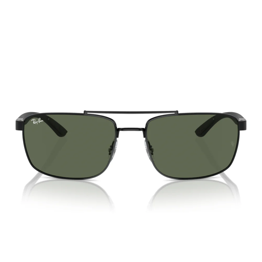 Ray-Ban RB373760002/ Unisex Rectangle Solid Color Sunglasses - Image 2