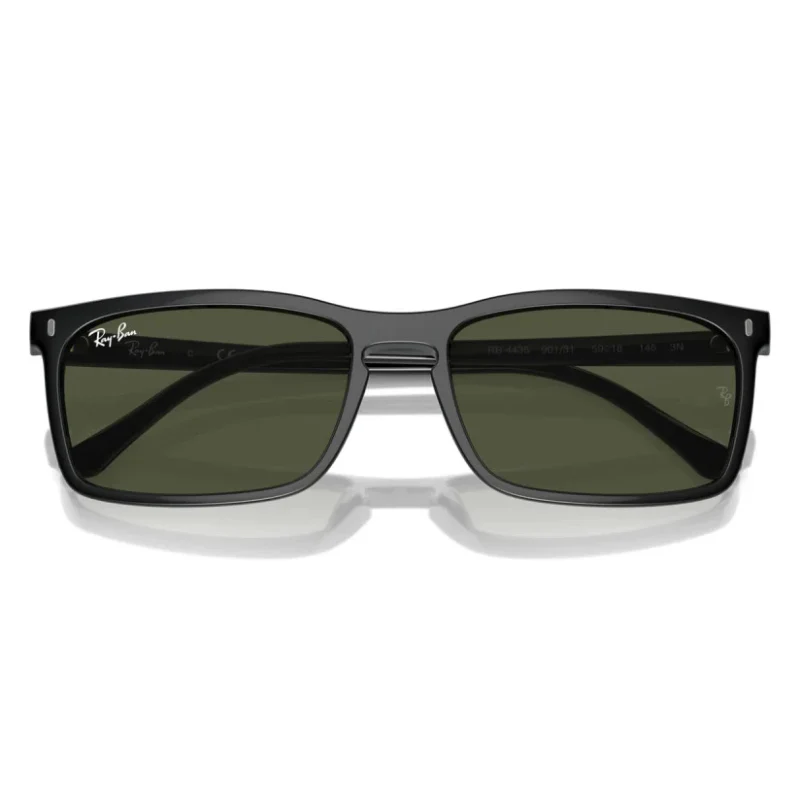 Ray-Ban RB443559901 Unisex Rectangle Solid Color Sunglasses - Image 4