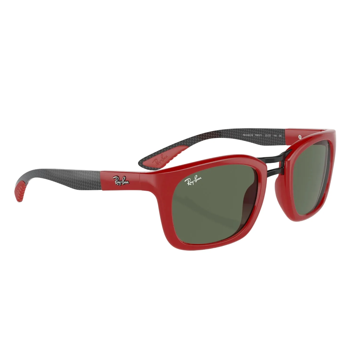 Ray-Ban Scuderia Ferrari Unisex RB8362M Square Classic Sunglasses - Image 4