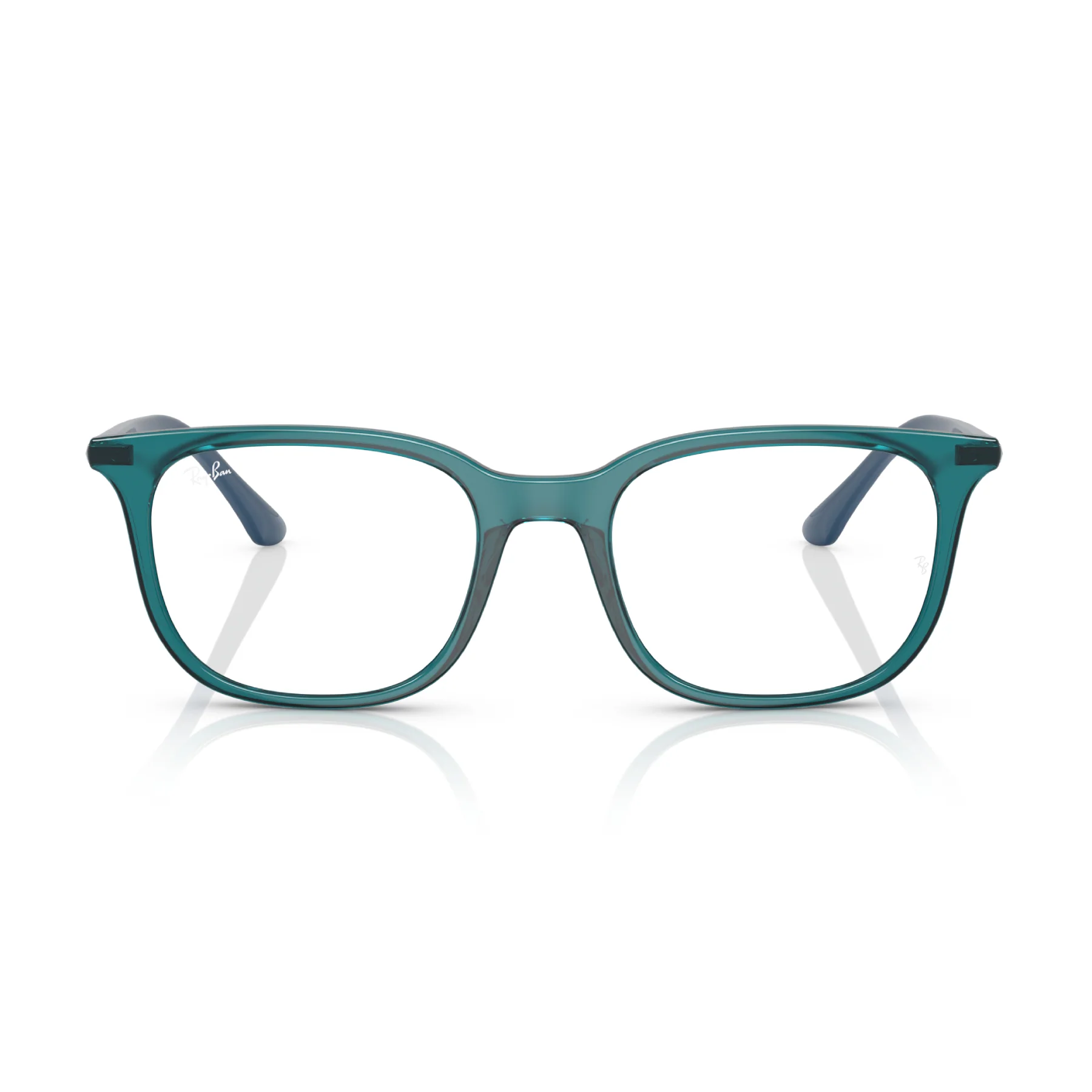 Ray-Ban Unisex Pillow Eyeglasses, Transparent Turquoise - Image 3