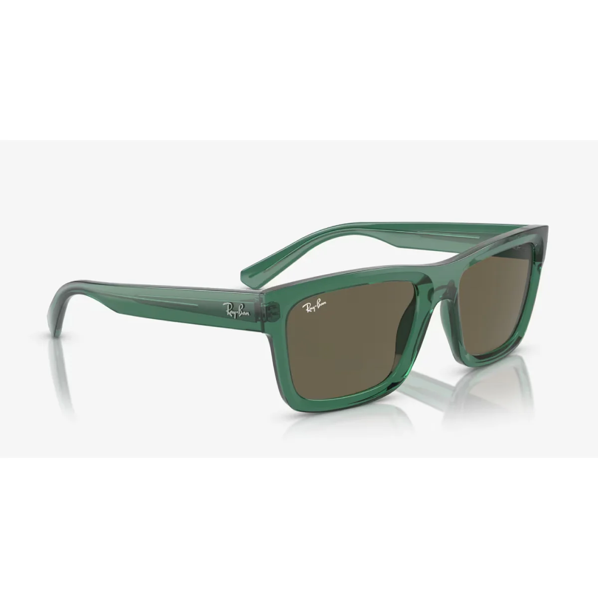 Ray-Ban Warren Bio-Based Unisex RB4396 Rectangle Solid Color Sunglasses - Image 3