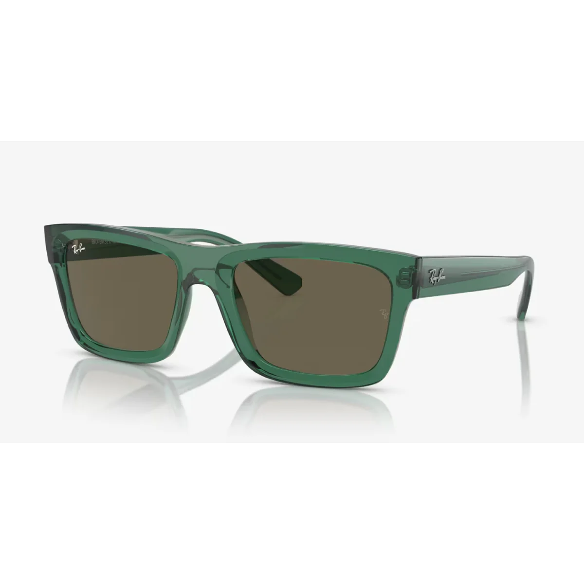 Ray-Ban Warren Bio-Based Unisex RB4396 Rectangle Solid Color Sunglasses - Image 4
