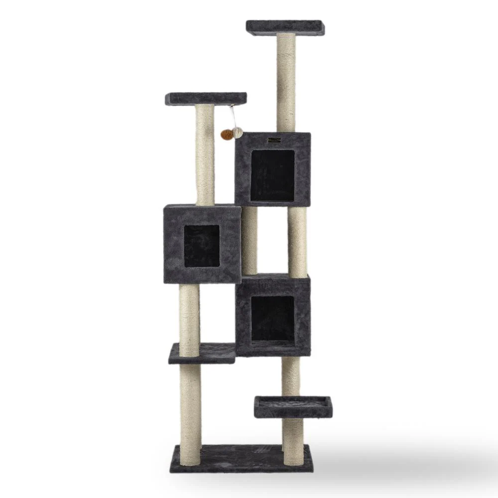 Real Wood Griant Cat Tower With Condos For Multiple Cats - Image 2