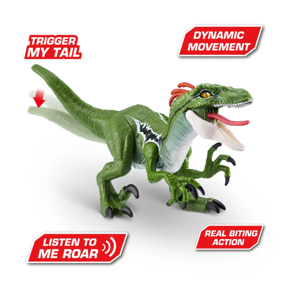 Robo Alive Dino Action 3-Pack Electronic Pets, Red/Blue/Green - Image 5
