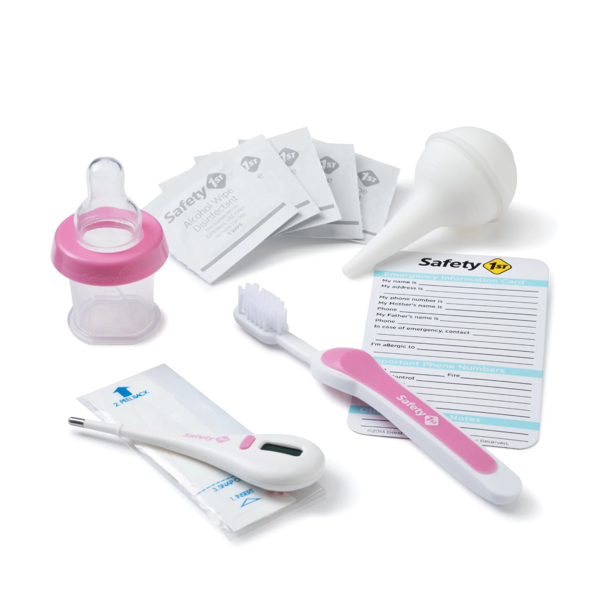 Safety 1st Deluxe Healthcare and Grooming Kit (24-Piece) - Pink - Image 2