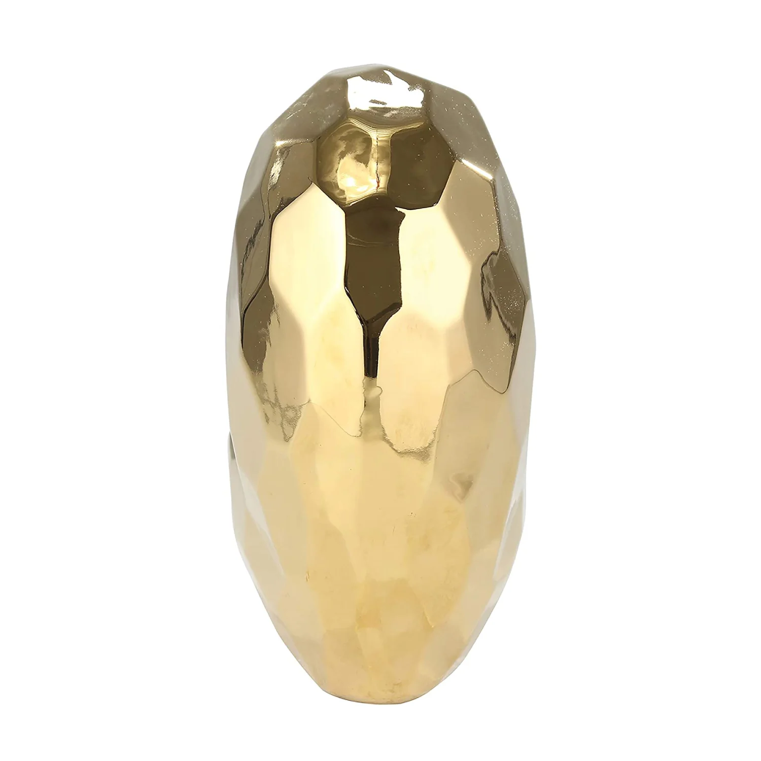 Sagebrook Home Glam Ceramic 8" Heart Sculpture- Gold - Image 2