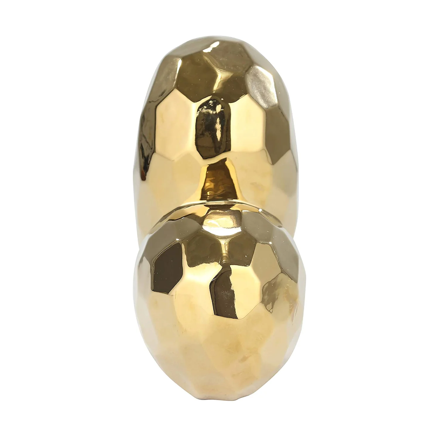 Sagebrook Home Glam Ceramic 8" Heart Sculpture- Gold - Image 4