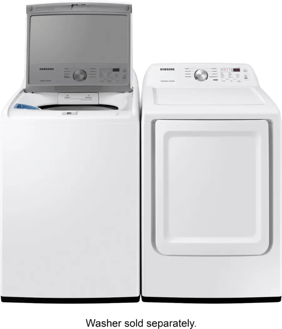 Samsung 7.2 Cu. Ft. Electric Dryer with Sensor Dry - White Model: DVE45T3200W - Image 10