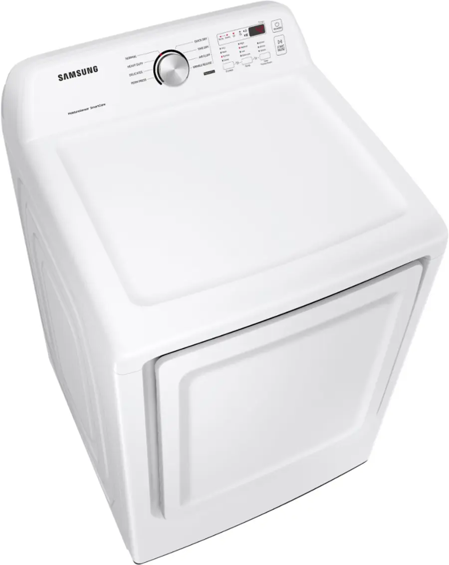 Samsung 7.2 Cu. Ft. Electric Dryer with Sensor Dry - White Model: DVE45T3200W - Image 4