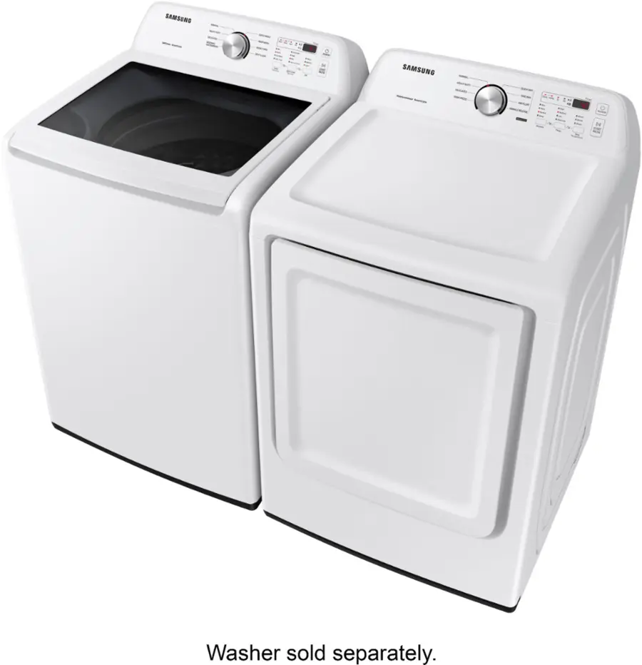 Samsung 7.2 Cu. Ft. Electric Dryer with Sensor Dry - White Model: DVE45T3200W - Image 8