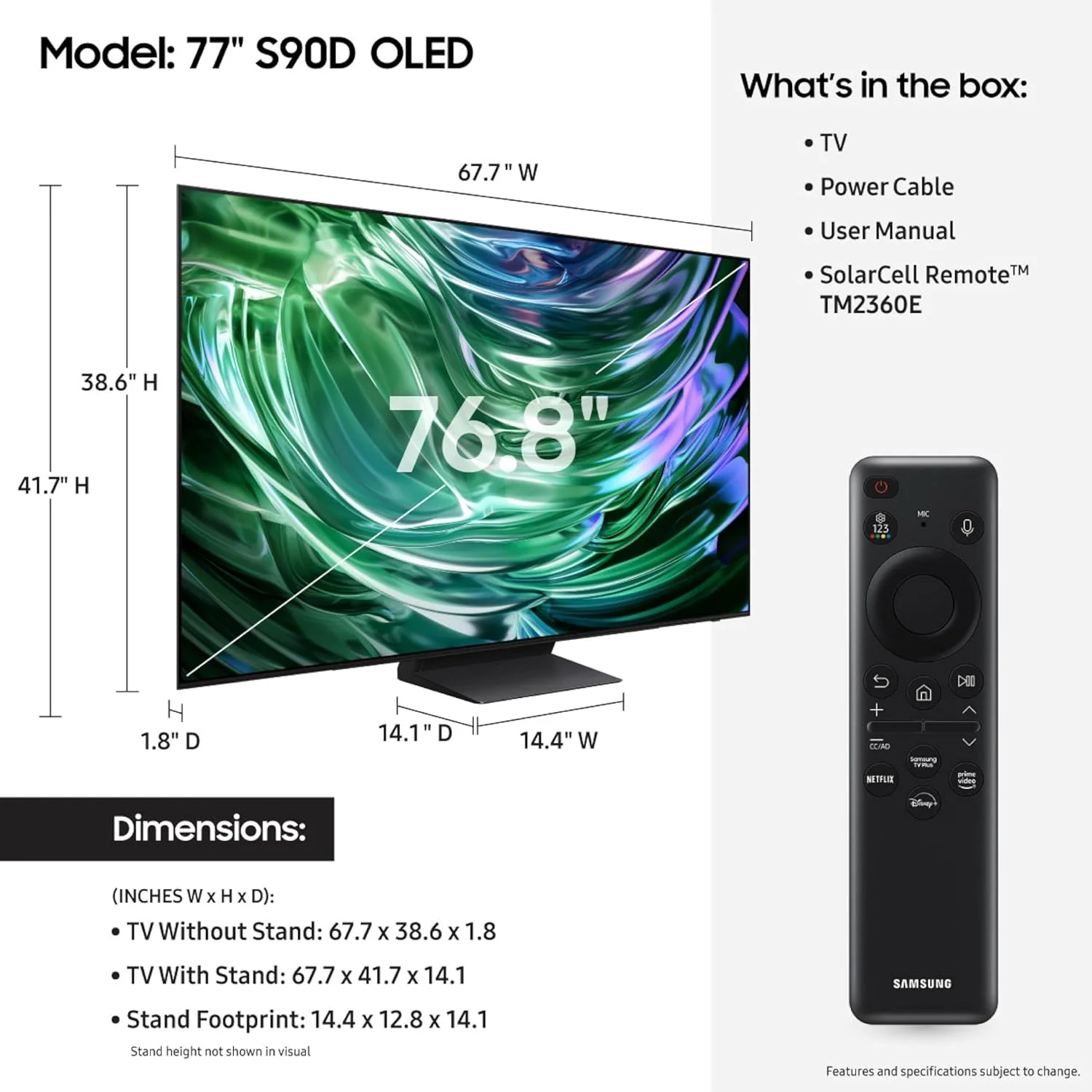 Samsung Class S90D OLED UHD 4K Smart Tizen TV - Image 6