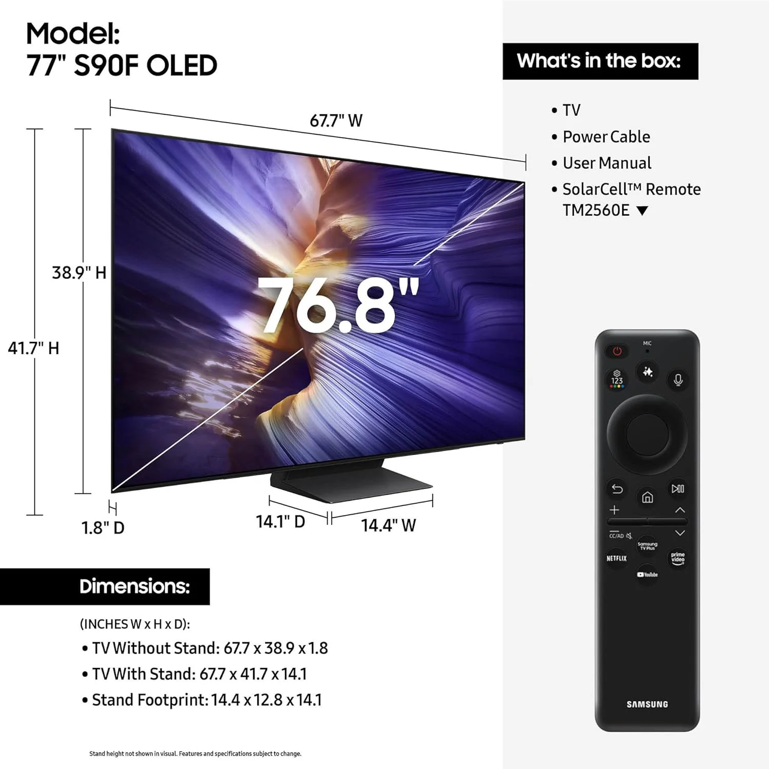 Samsung Class S90F OLED UHD 4K Vision AI Smart Tizen TV - Image 4