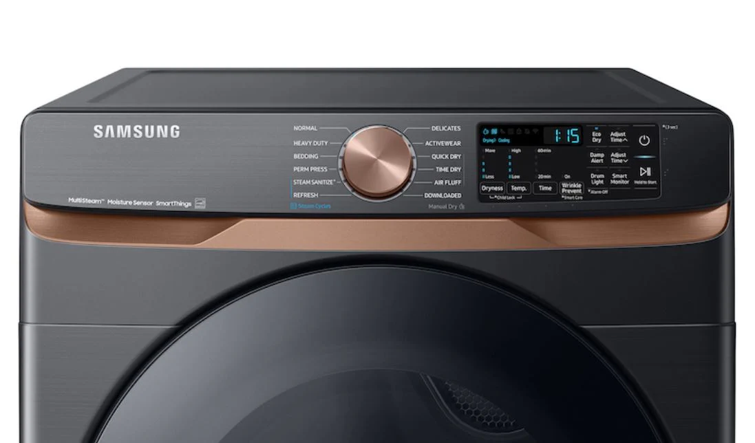 Samsung DVG50BG8300 7.5 Cu. Ft. Stackable Smart Gas Dryer with Steam and Sensor Dry - Image 4