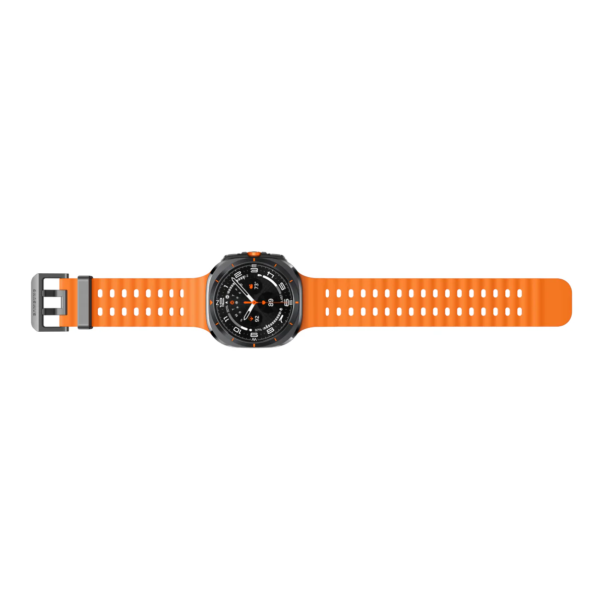 Samsung Galaxy Ultra Watch Titanium Case Smartwatch with Orange Band - LTE - Image 5