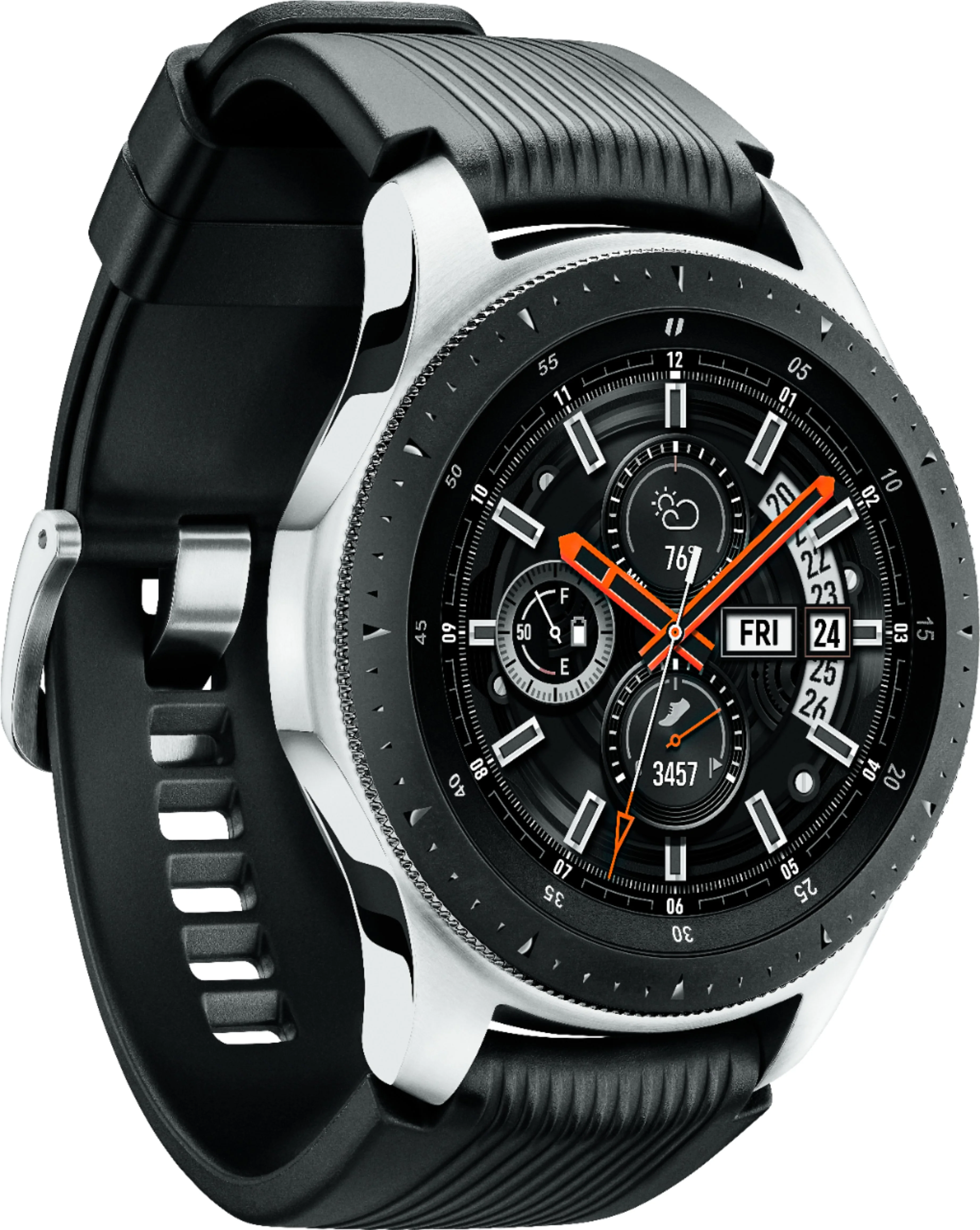 Samsung - Galaxy Watch Smartwatch 46mm Stainless Steel - Silver - Image 2