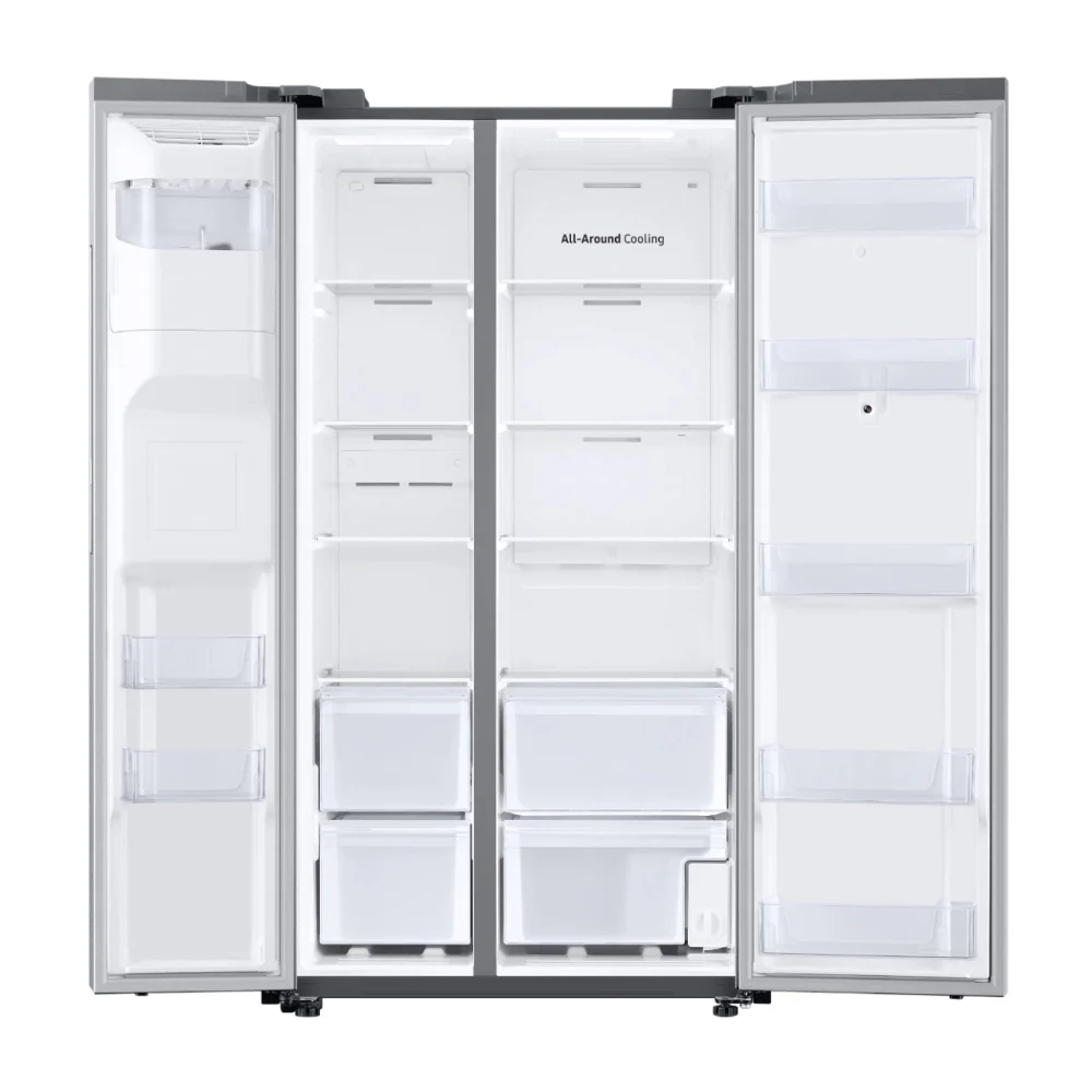 Samsung RS27T5561SR 26.7 cu. ft. Family Hub Side by Side Smart Refrigerator in Fingerprint Resistant -Stainless Steel - Image 4