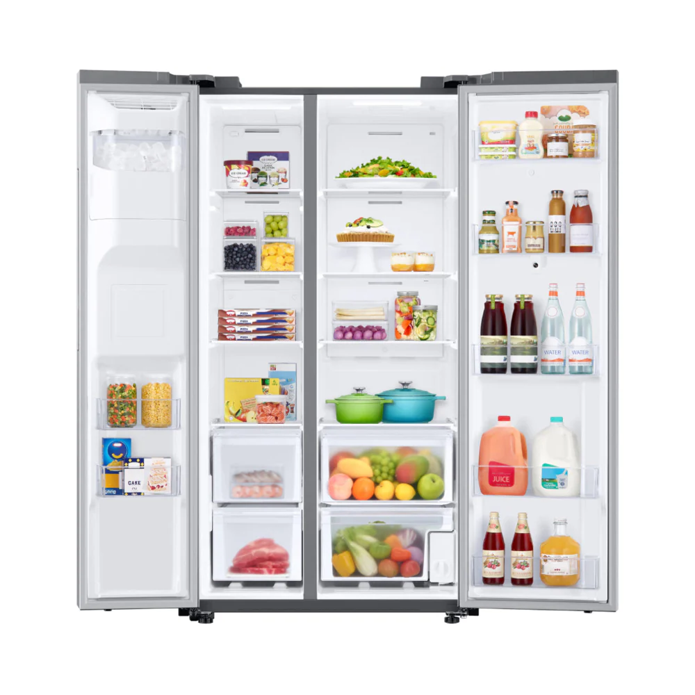 Samsung RS27T5561SR 26.7 cu. ft. Family Hub Side by Side Smart Refrigerator in Fingerprint Resistant -Stainless Steel - Image 9