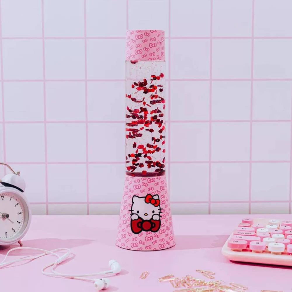Sanrio Hello Kitty 12" Glitter Motion Mood Light - Pink - Image 4