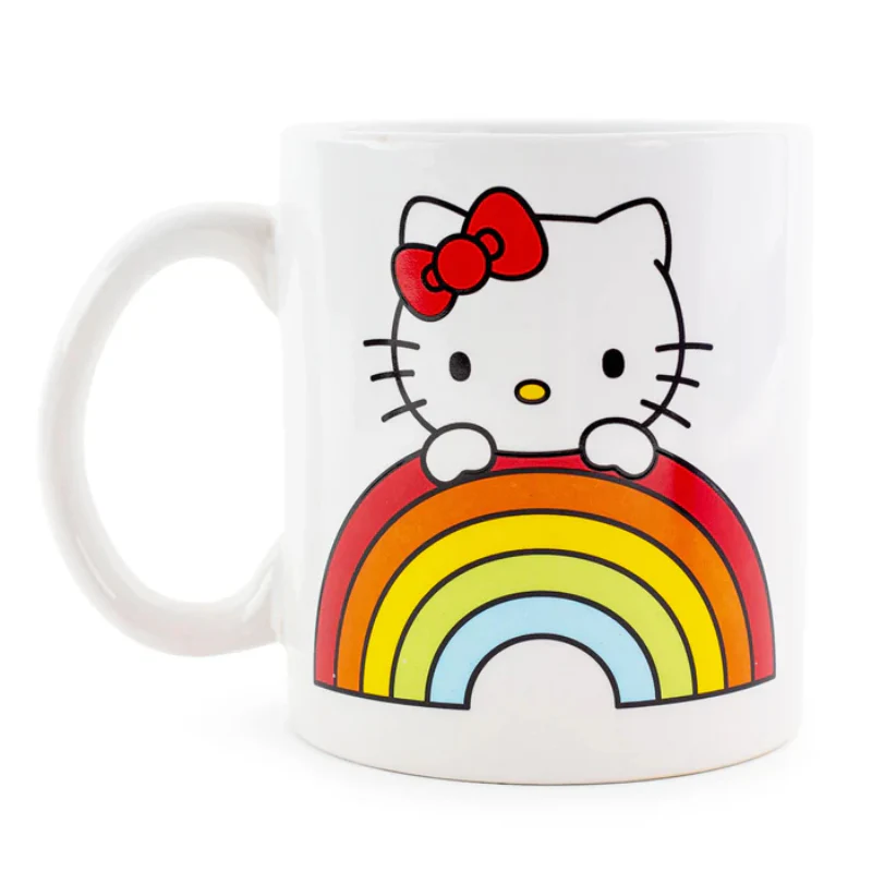Sanrio Hello Kitty Rainbow Peek 20 oz Ceramic Mug - Multicolor - Image 2