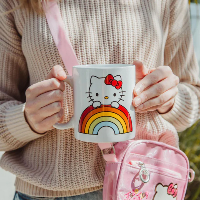 Sanrio Hello Kitty Rainbow Peek 20 oz Ceramic Mug - Multicolor - Image 4