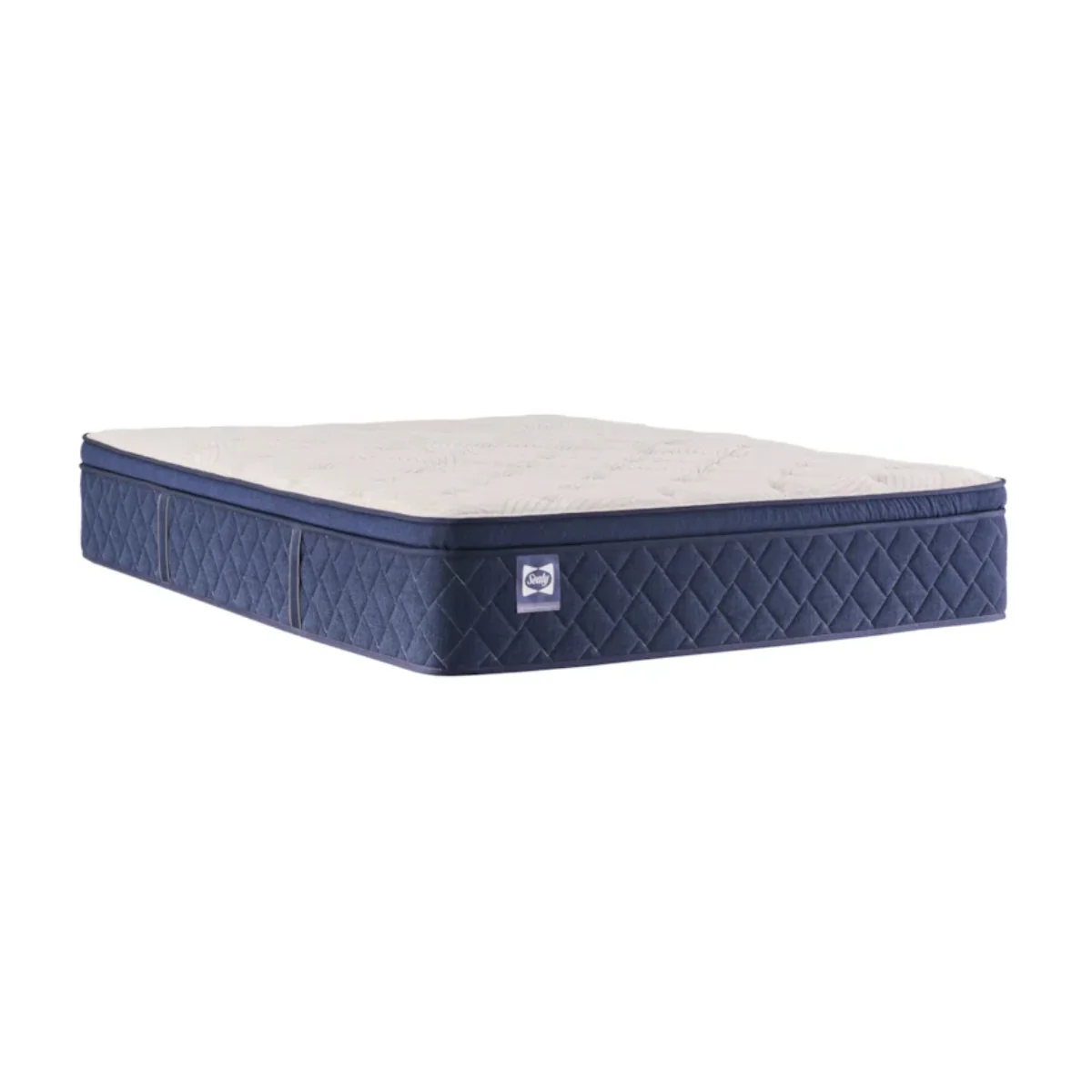 Sealy Dream Waves 14" Soft Euro Pillow Top Mattress- Blue/White - Image 7