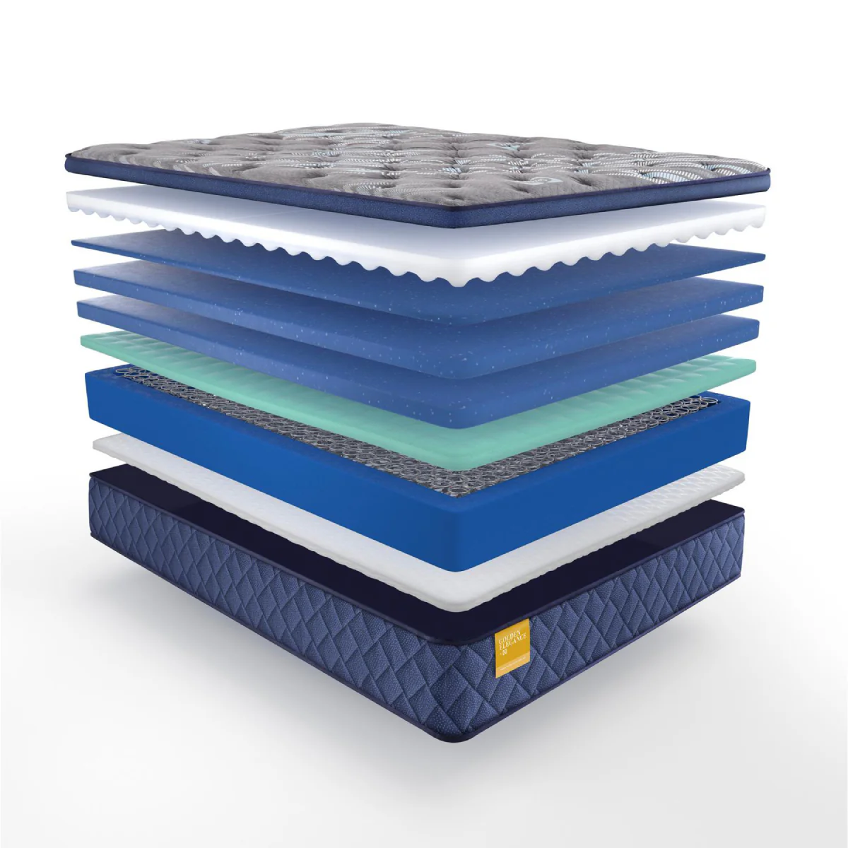 Sealy Featherton Euro Pillow Top Soft Queen - Gray/Blue - Image 3