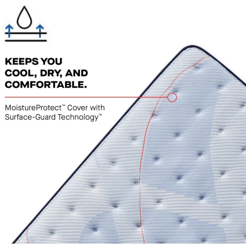 Sealy Posturepedic Plus Plainfield 13" Ultra Firm Tight Top Mattress - Blue - Image 2