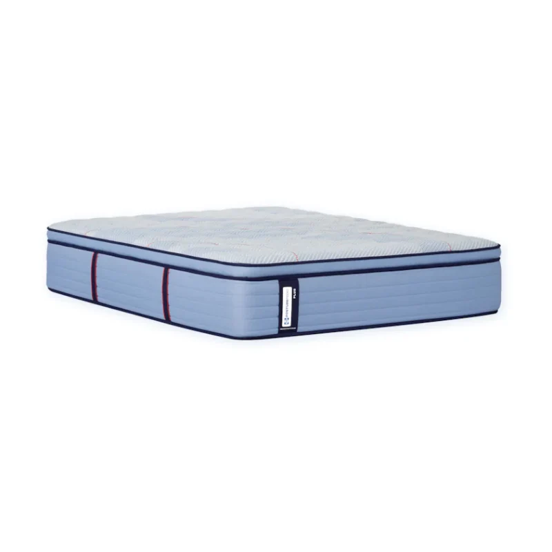 Sealy Posturepedic Plus Plainfield 15" Firm Euro Pillow Top Mattress - Blue - Image 6