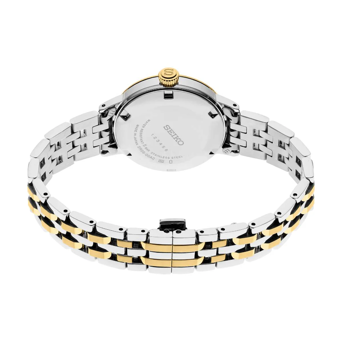 Seiko Presage Women's 30.3mm Two-Tone Bracelet Watch - Champagne Dial - Image 3