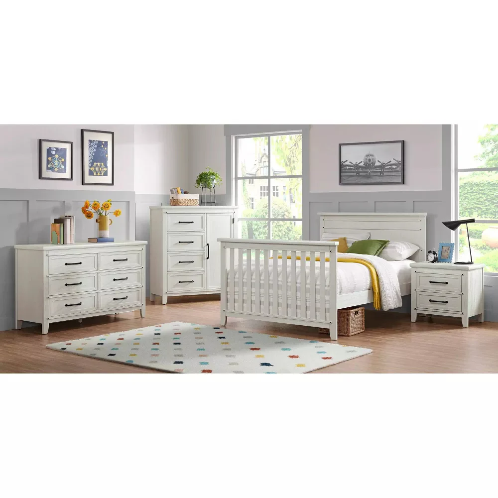 Soho Baby Ellison Rustic White 4-in-1 Convertible Crib - Image 12