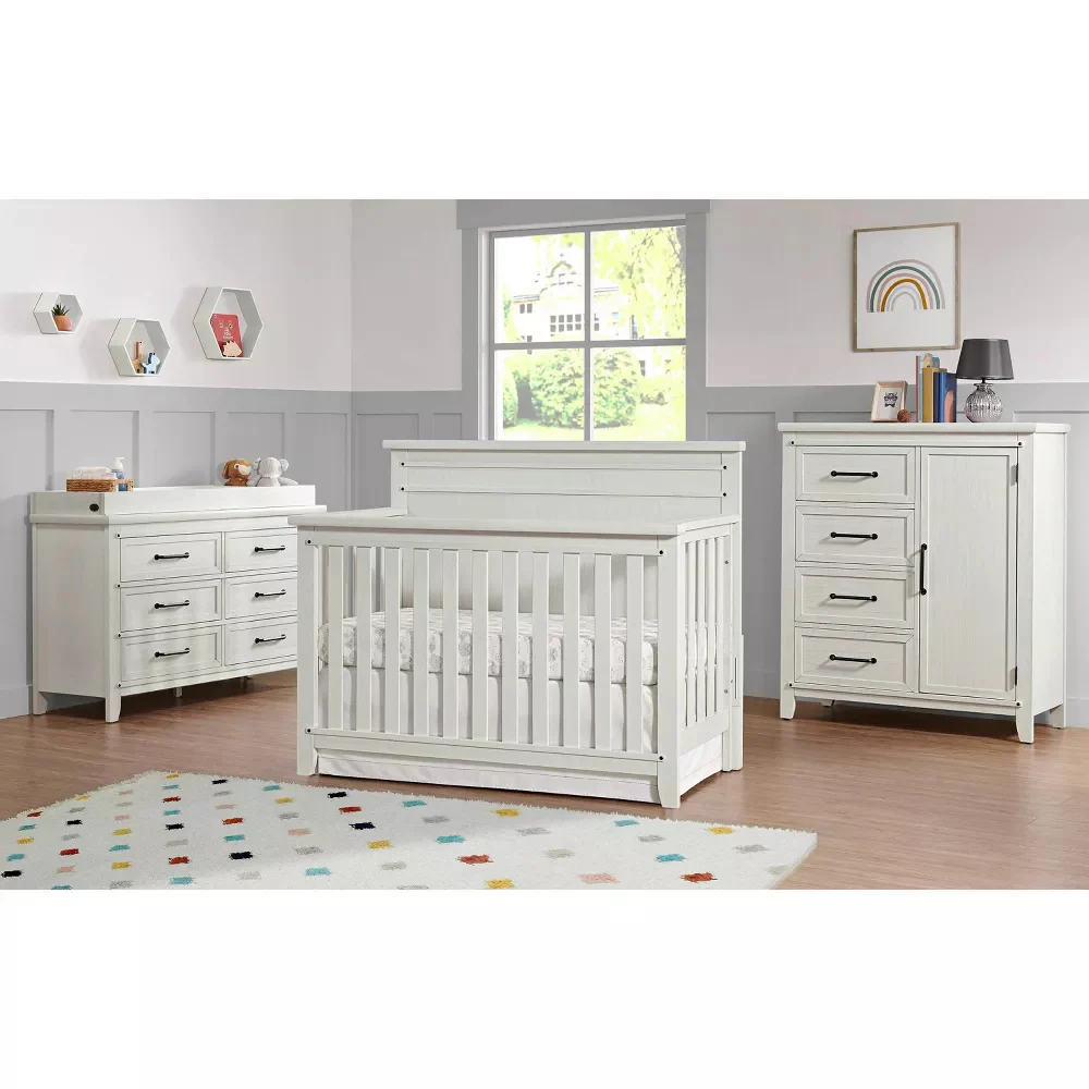 Soho Baby Ellison Rustic White 4-in-1 Convertible Crib - Image 9