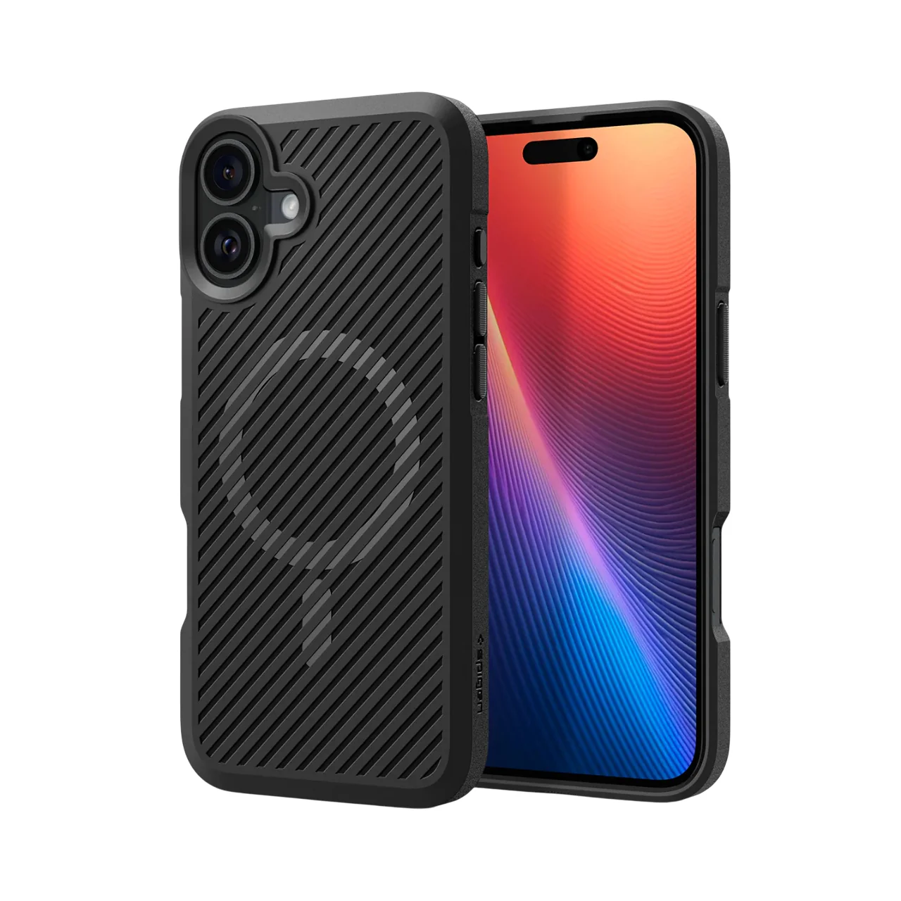 Spigen Core Armor Magfit Case for iPhone 16 - Matte Black - Image 2