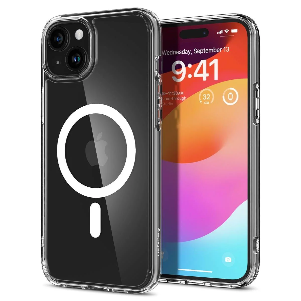 Spigen Crystal Hybrid MagSafe Case for iPhone 15 Plus - Clear