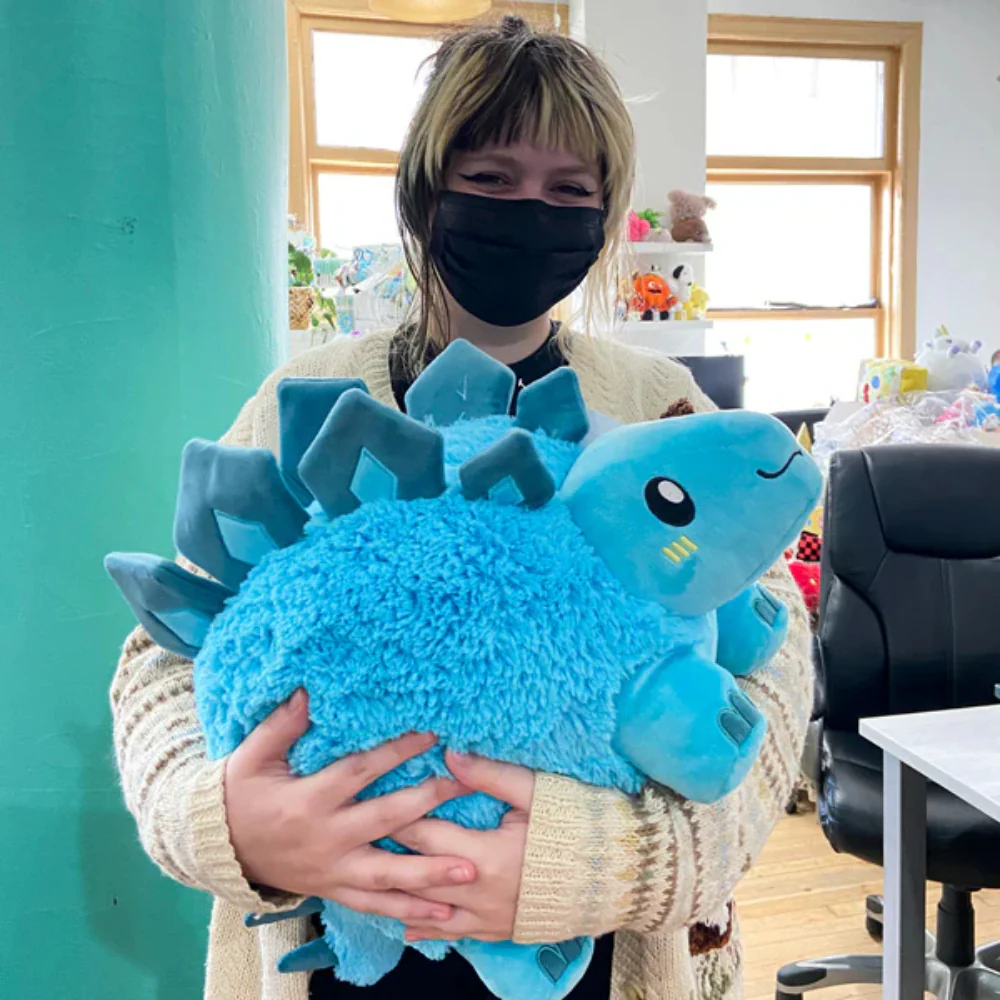 Squishable Stegosaurus III 15" Plush Toy - Blue - Image 3