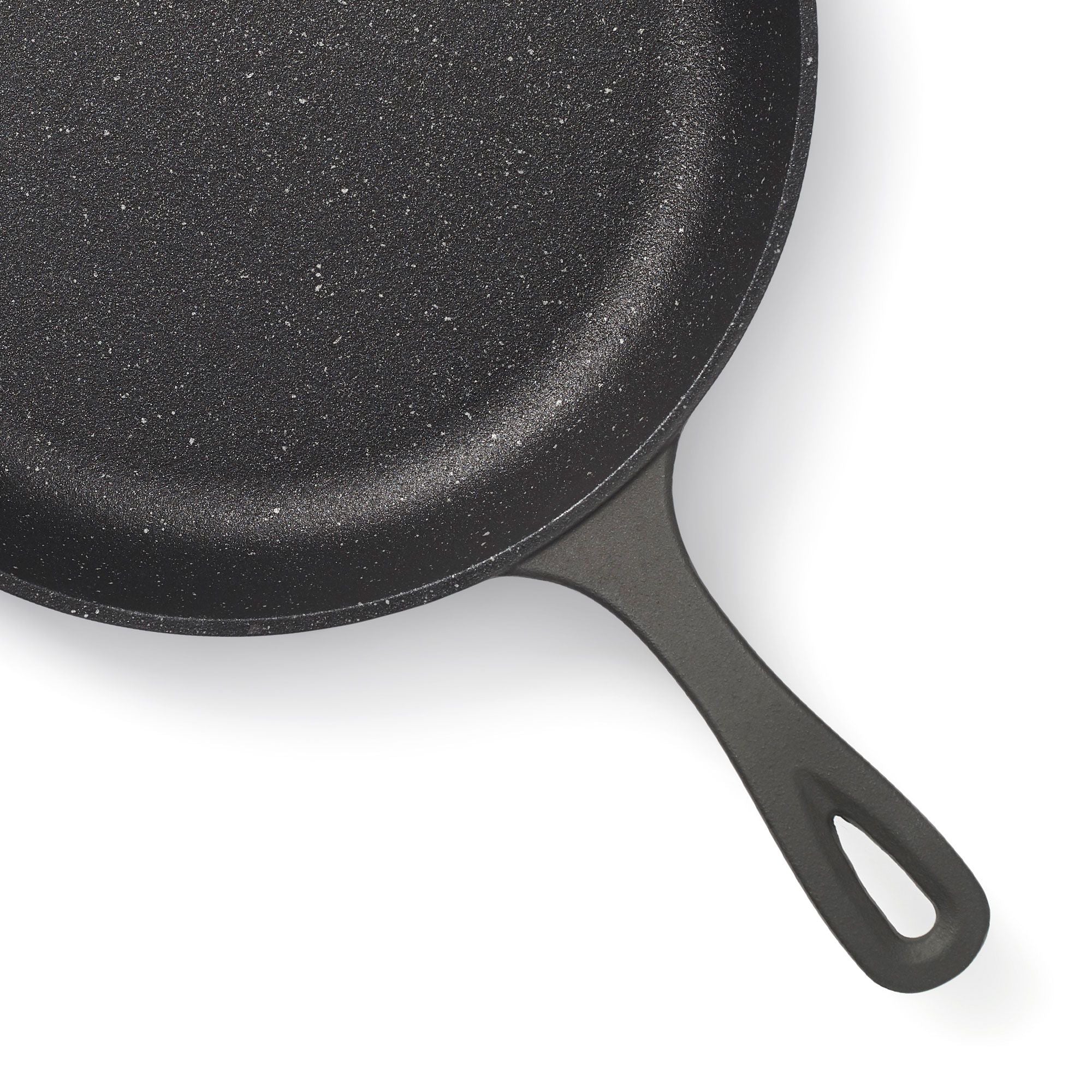 Starfrit The Rock 12" Cast Iron Non-Stick Skillet - Black - Image 4
