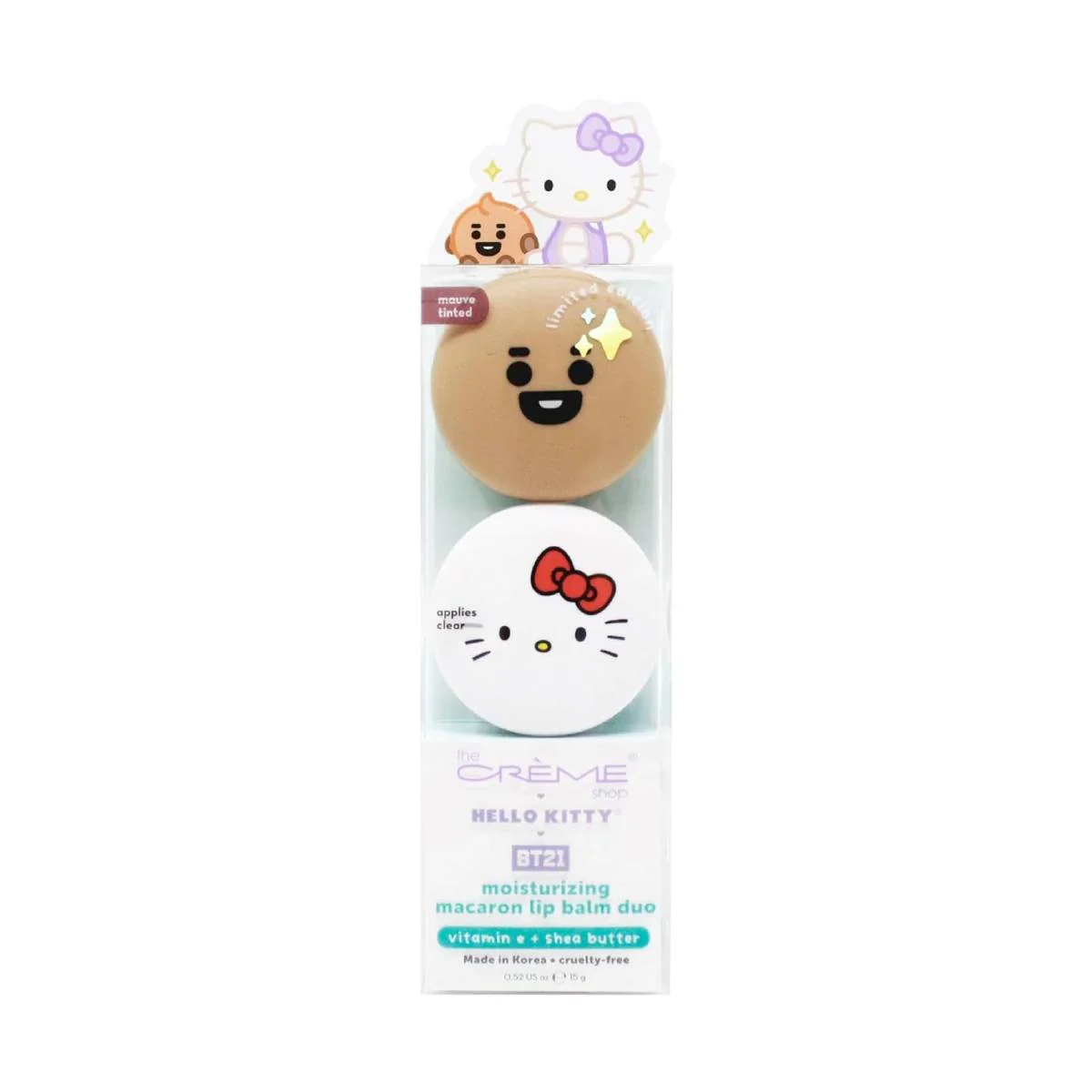 The Creme Shop Hello Kitty and BT21 Shooky Moisturizing Macaron Lip Balm (Set of 2) - Image 2