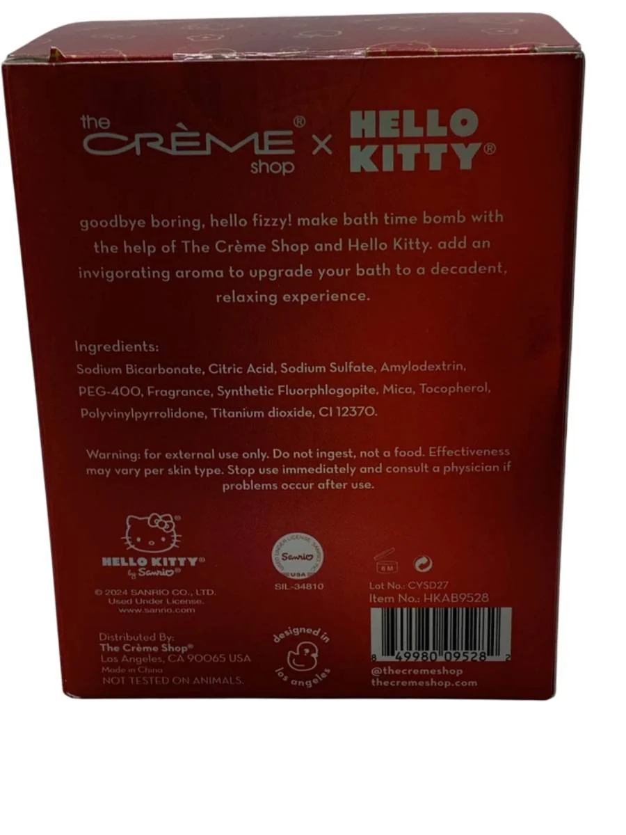 The Creme Shop Hello Kitty Aromatherapy Fizz Apple Blossom Bath Bomb - Image 3